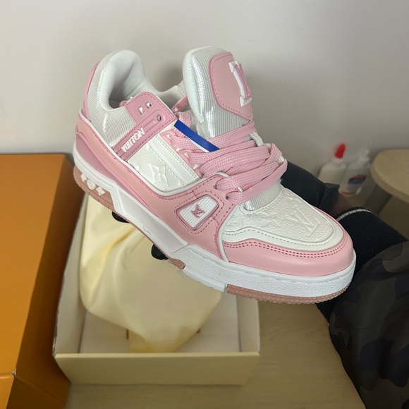 Louis Vuitton Pink and White Athletic Shoes - Picture 9 of 10